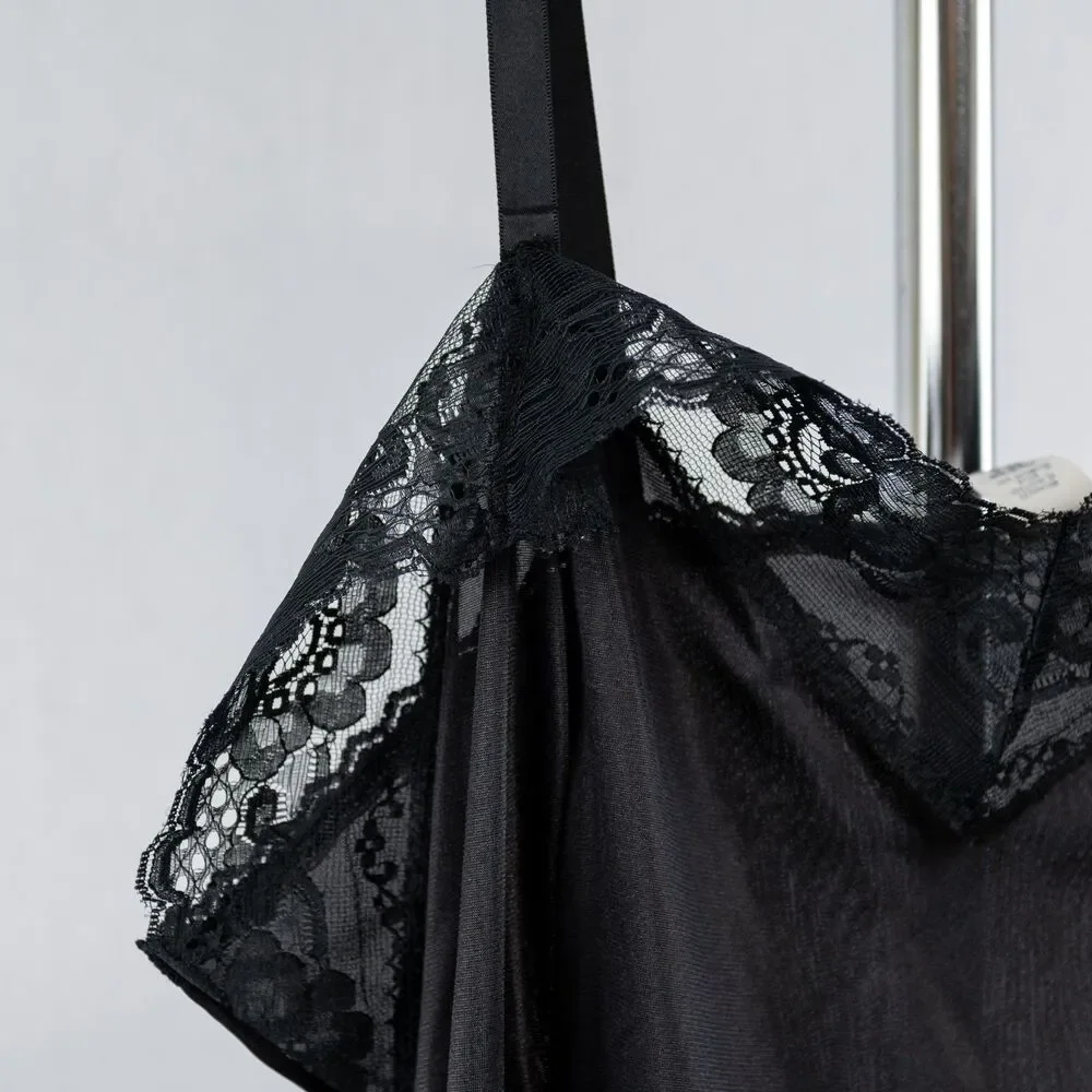 Velrose black slip dress size 44/M